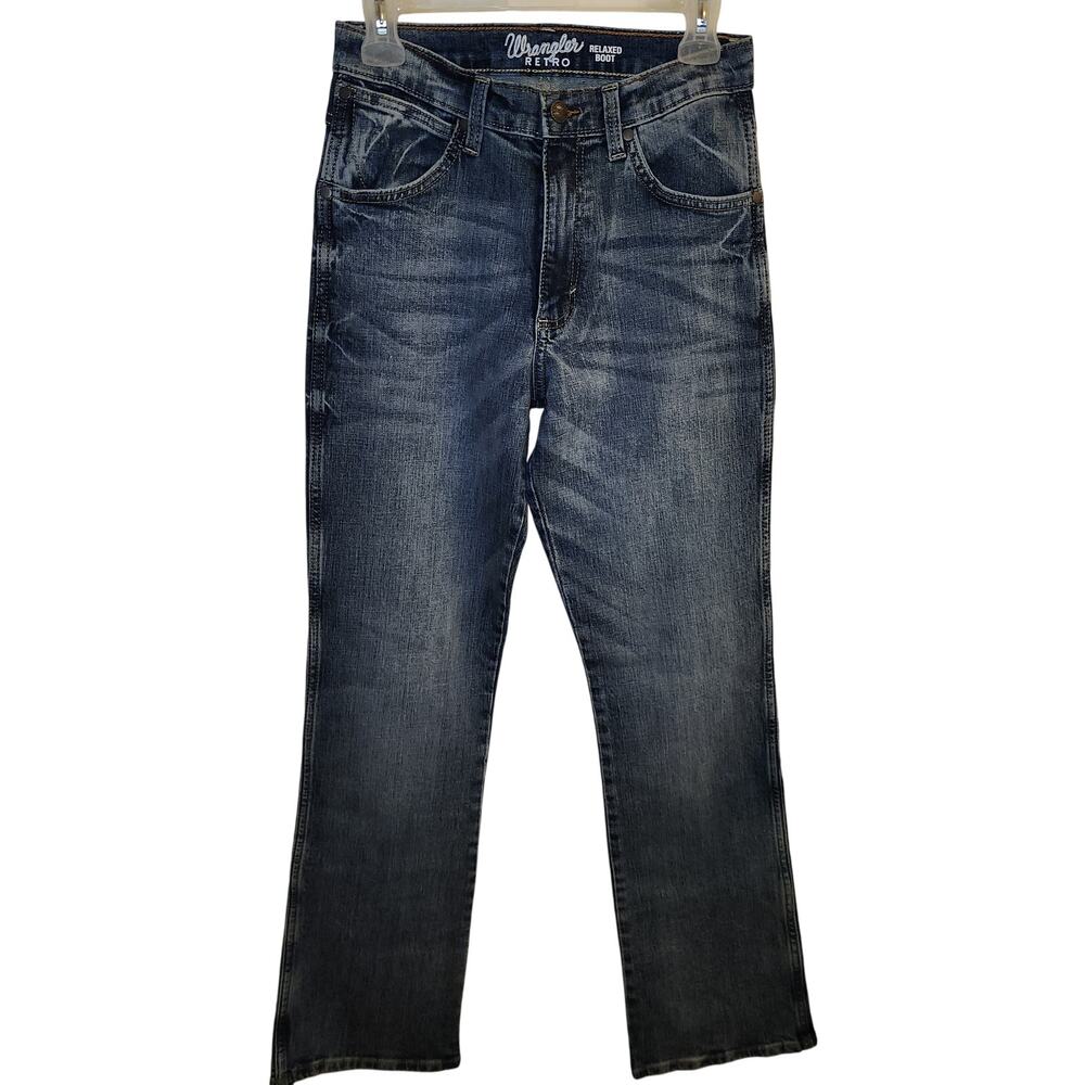 Wrangler Boy's Retro Relaxed Fit Bootcut Jeans 18 slim